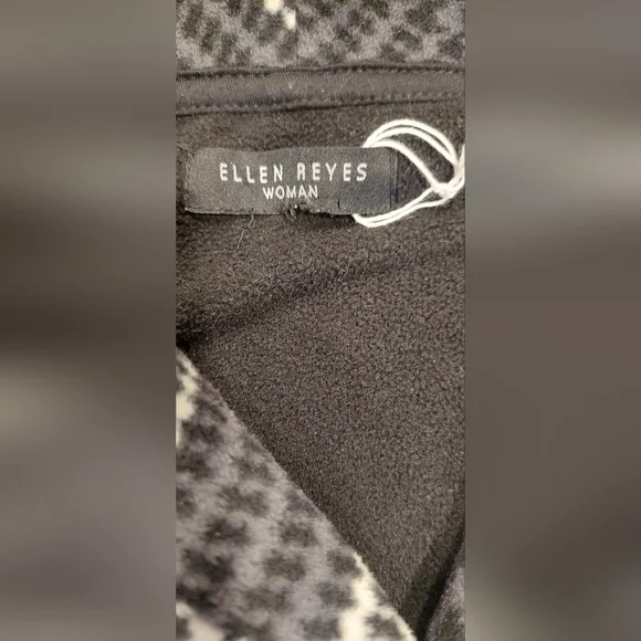 Plaid Women's Jacket - Black and White - Picture 9 of 13